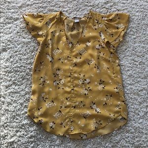 Mustard yellow shirt